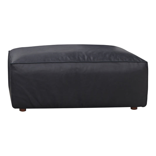 FORM OTTOMAN VANTAGE BLACK LEATHER-0