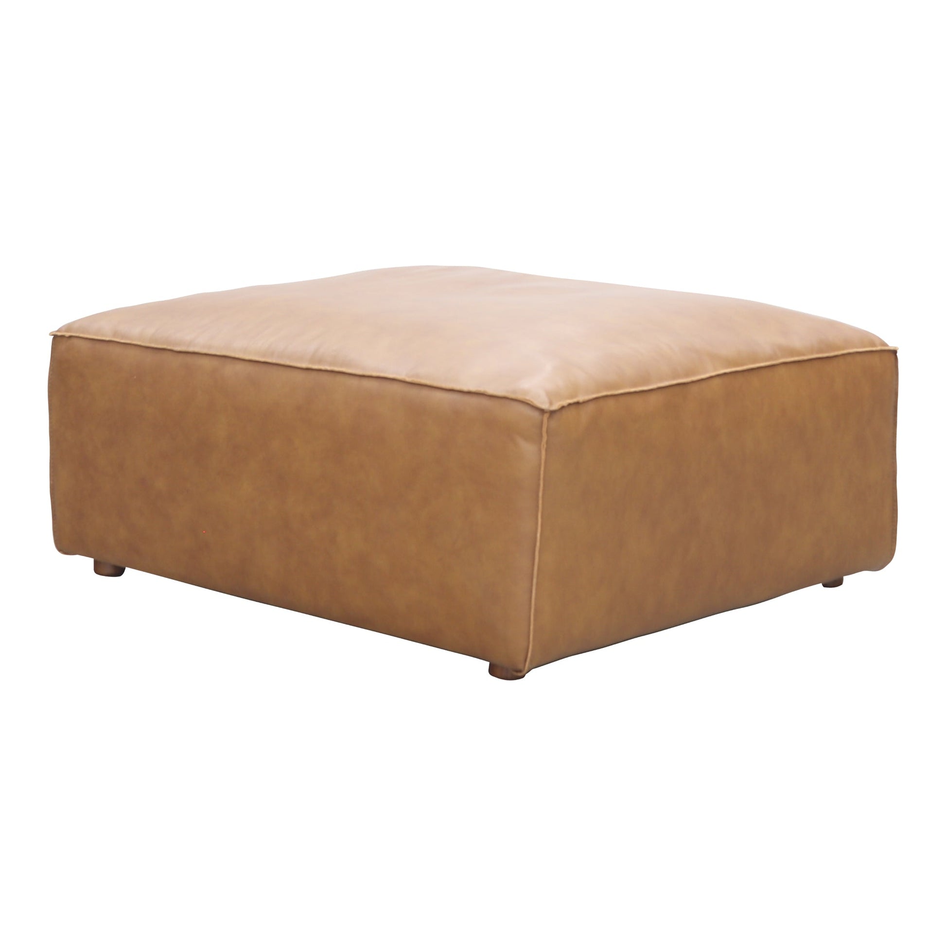 FORM OTTOMAN SONORAN TAN LEATHER-1