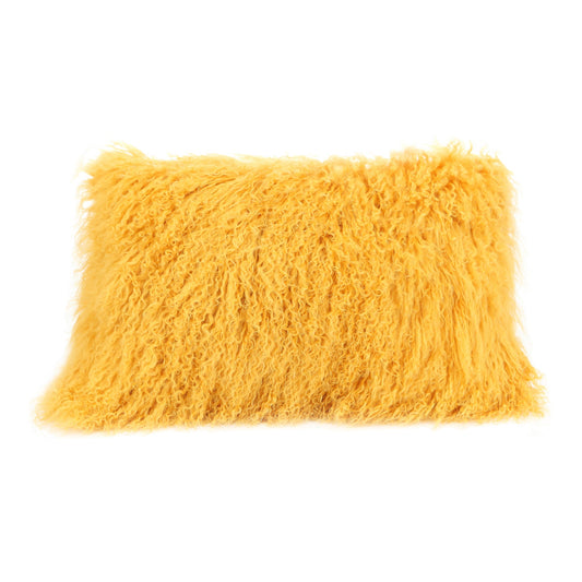 **LAMB FUR PILLOW RECT. GOLD-0