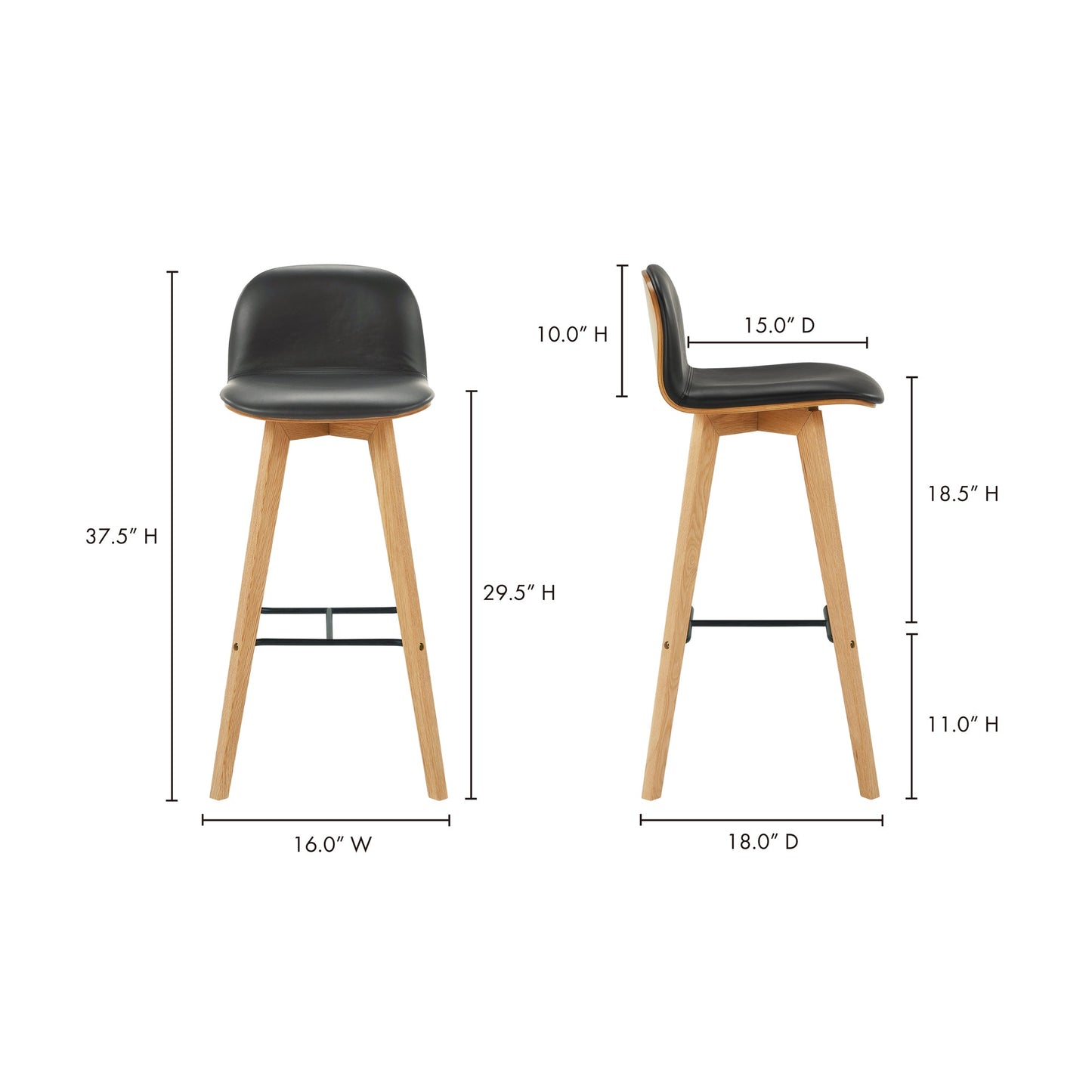 NAPOLI LEATHER BARSTOOL BLACK-12