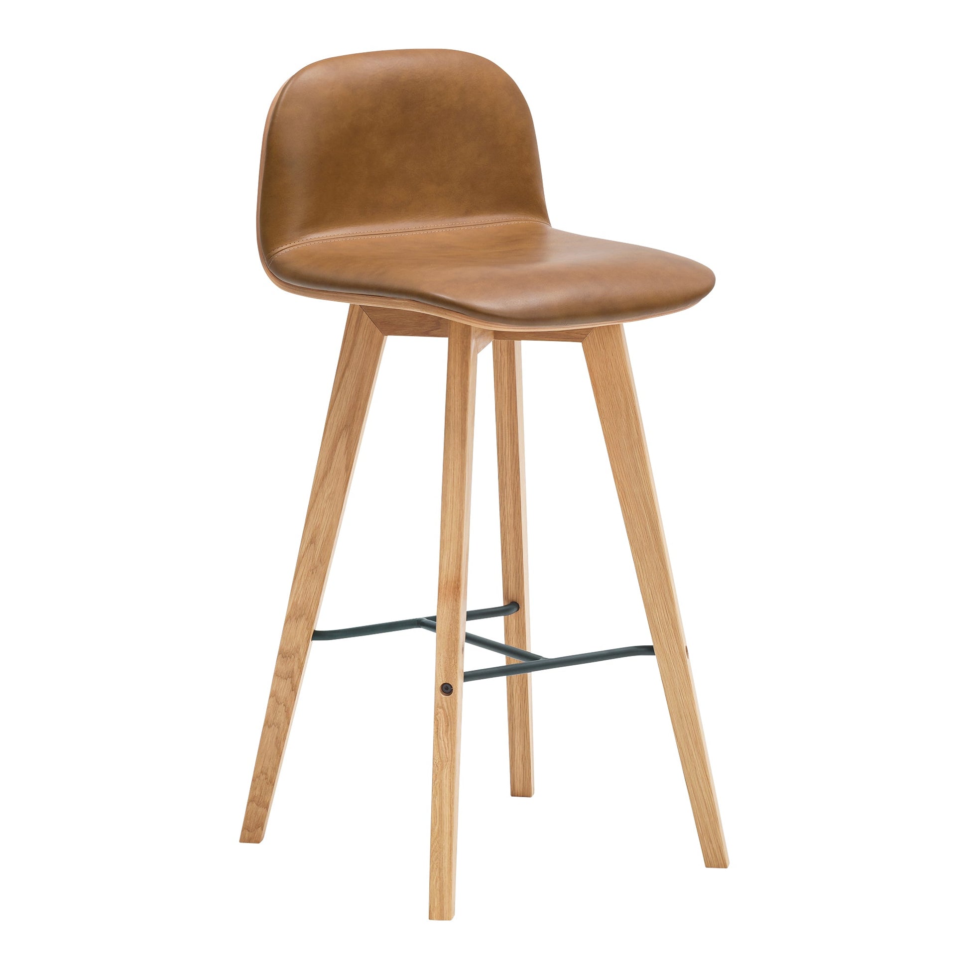 NAPOLI LEATHER BARSTOOL TAN-1