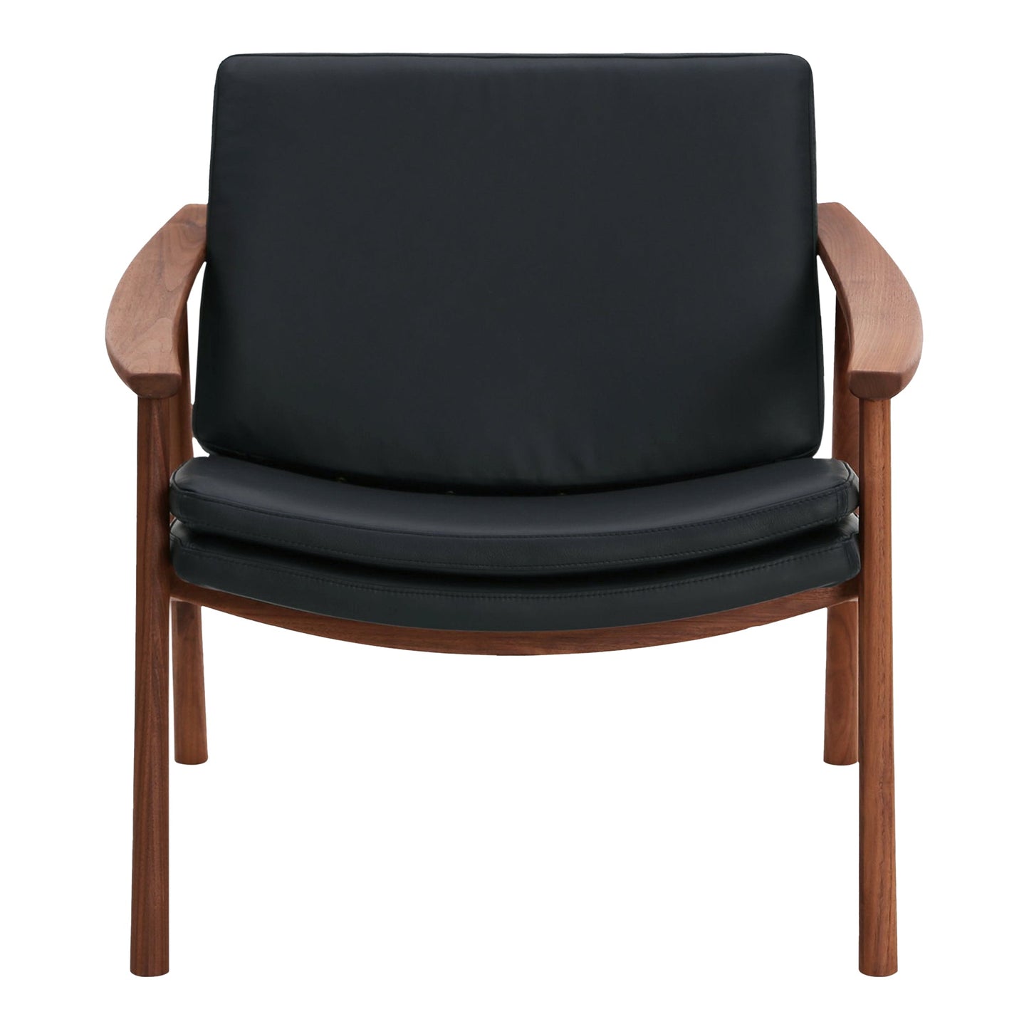 HARLOWE LEATHER LOUNGE CHAIR PEBBLED BLACK-0