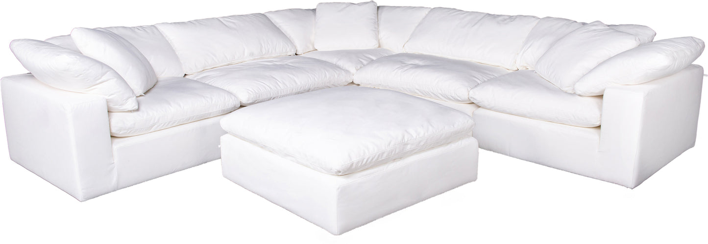 *CLAY MODULAR SECTIONAL PERFORMANCE FABRIC WHITE-0