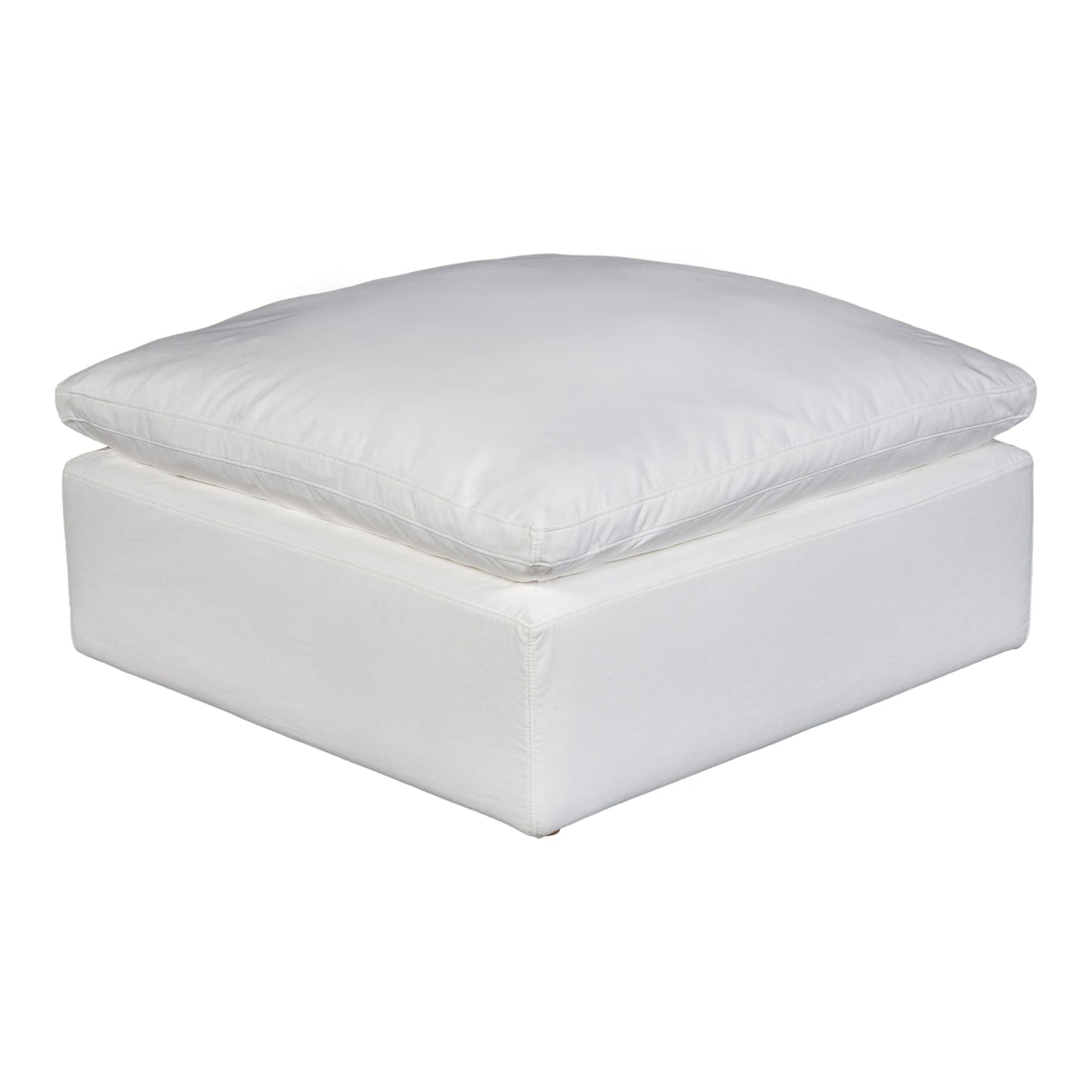 TERRA CONDO OTTOMAN PERFORMANCE FABRIC WHITE-1