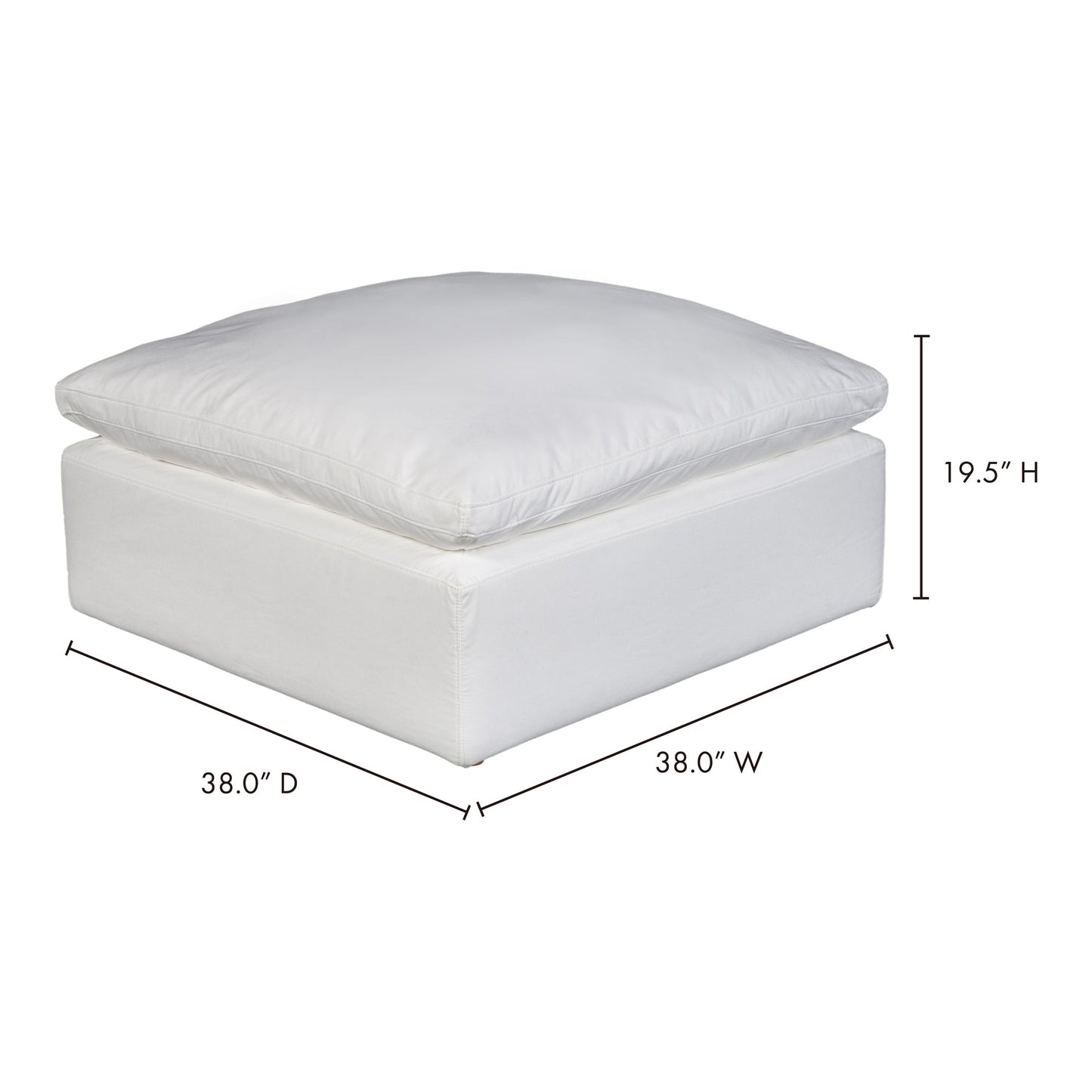 TERRA CONDO OTTOMAN PERFORMANCE FABRIC WHITE-9