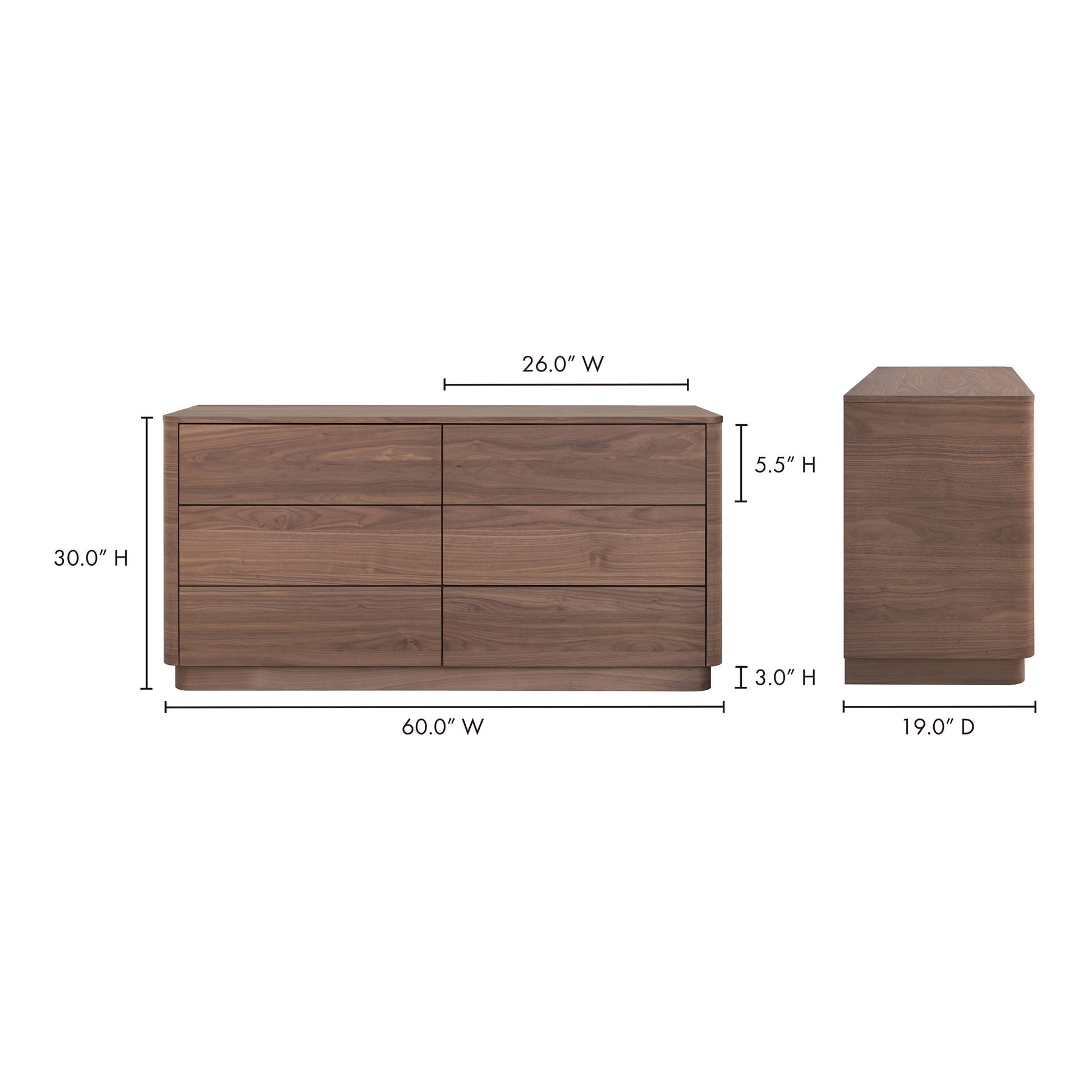 ROUND OFF DRESSER WALNUT-9